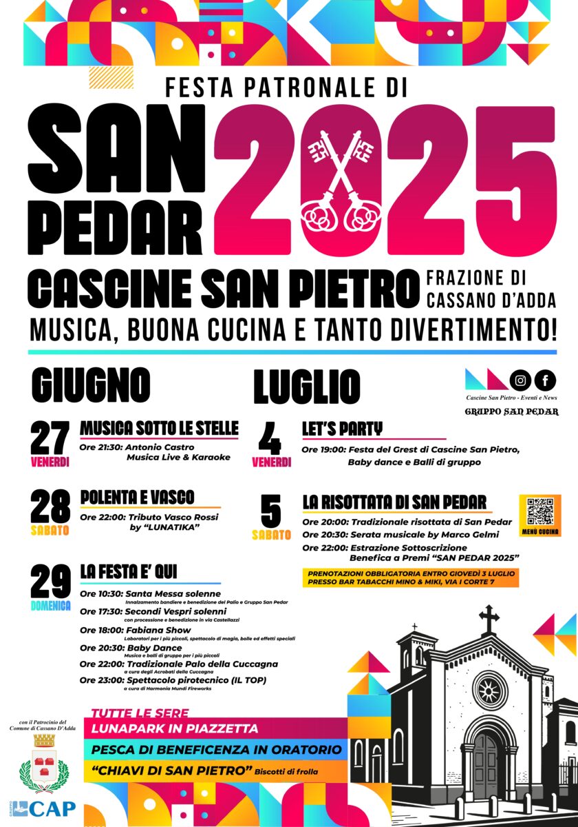 4 5 luglio CASSANO D'ADDA SAN PEDAR (CASCINA SAN PIETRO)